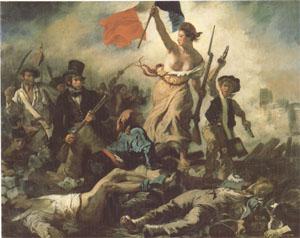 Eugene Delacroix Liberty Leading the People (mk05) Norge oil painting art
